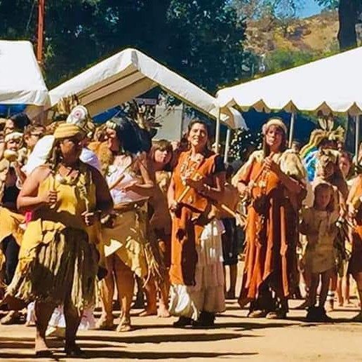 Chumash cultural practitioners at a gathering. The Naples property sits within the ancestral homelands of the Chumash people, and the Land Trust says it will consult with Chumash tribal governments on the preserve's future.