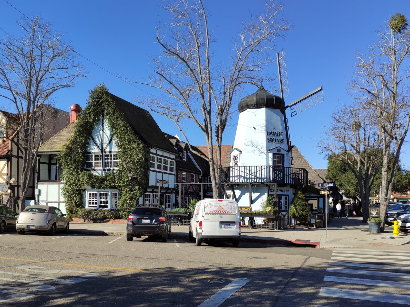 The Hamlet Square windmill in Solvang. Readers praised the market's broad organic produce selection and easy-to-navigate setup.