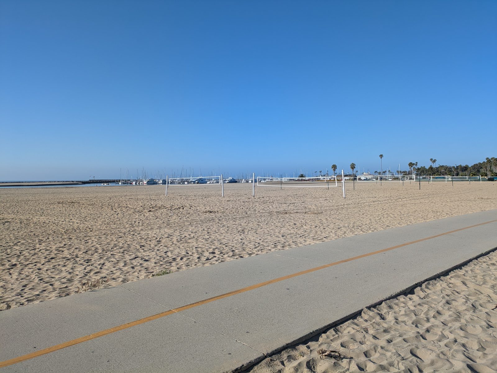 The bike path along West Beach. The Weather Service urges drinking plenty of fluids, staying in an air-conditioned room, staying out of the sun, and checking on relatives and neighbors.