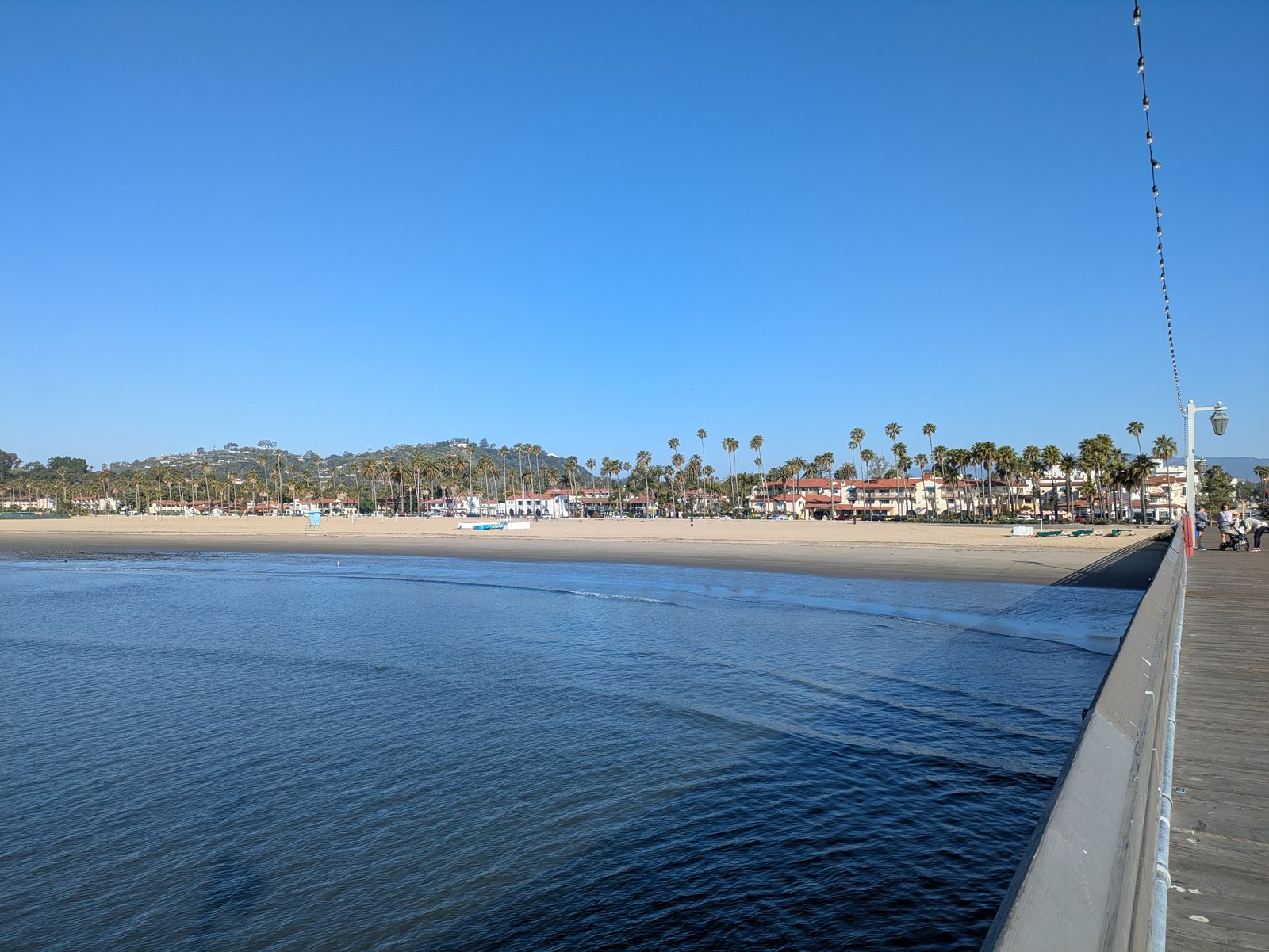The Santa Barbara waterfront at West Beach, seen from near Stearns Wharf. Saturday's demonstration marked the 50th anniversary of the California Coastal Act.